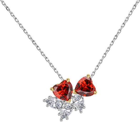 [Kincade Jewelery]Dainty Red Heart Necklace
