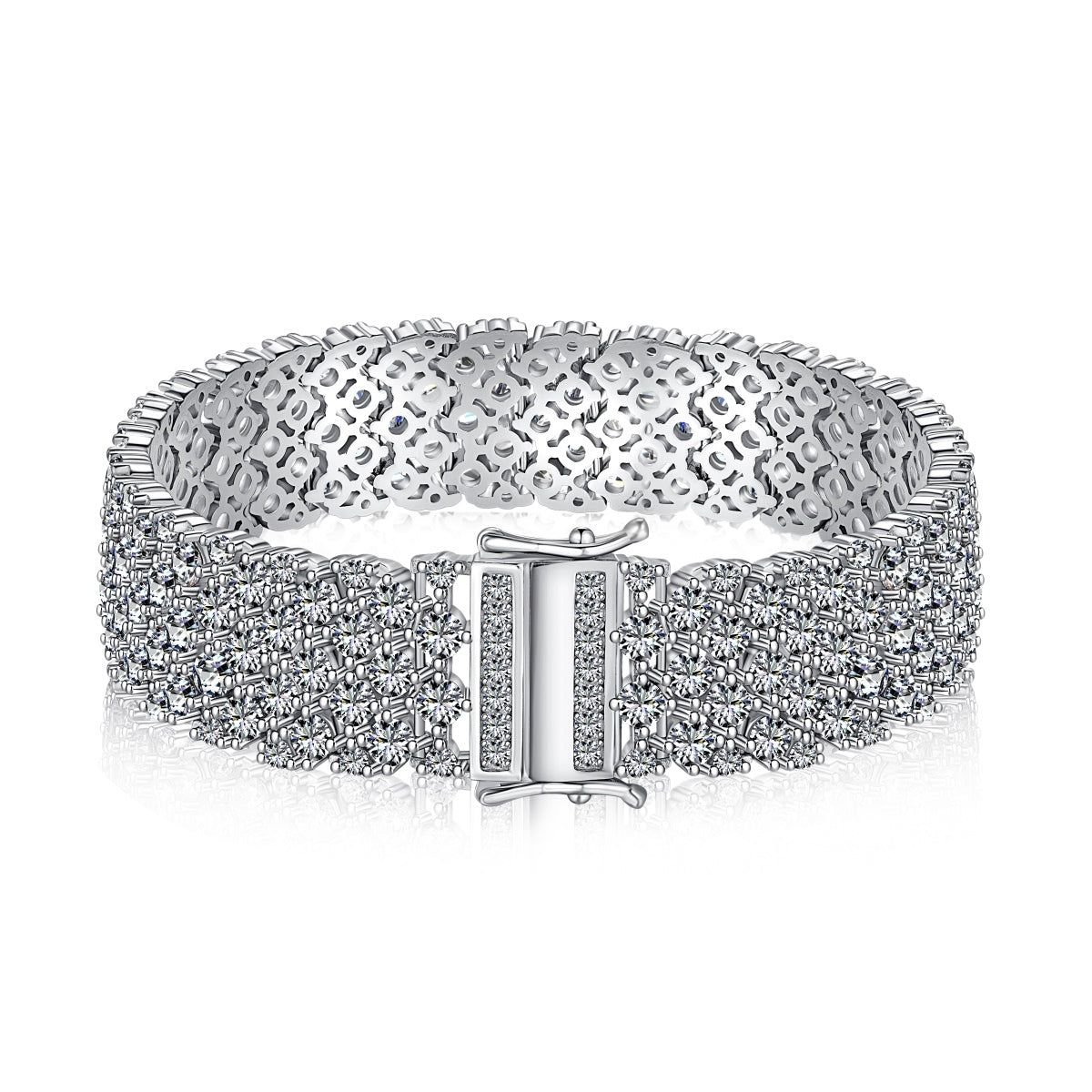[Kincade Jewelery]Ornate Elegant Round Cut Party Bracelet