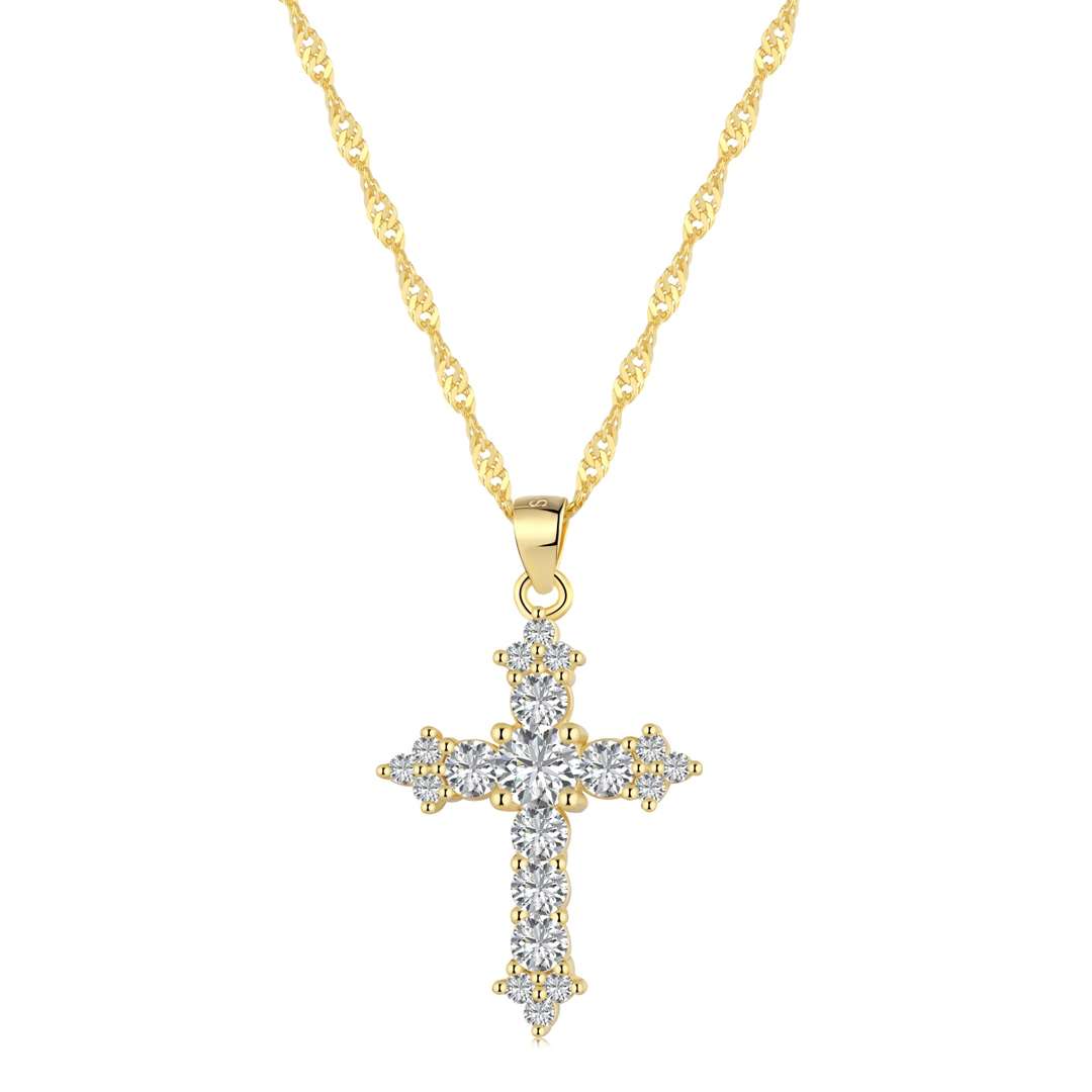[Kincade Jewelery]Delicate Cross Shape Necklace