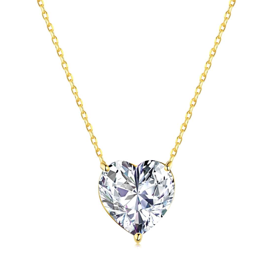 [Kincade Jewelery]6.0 carat Radiant Heart Shape Necklace