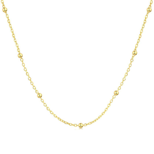 [Kincade Jewelery]Small Bead Clavicle Chain Simple Necklace