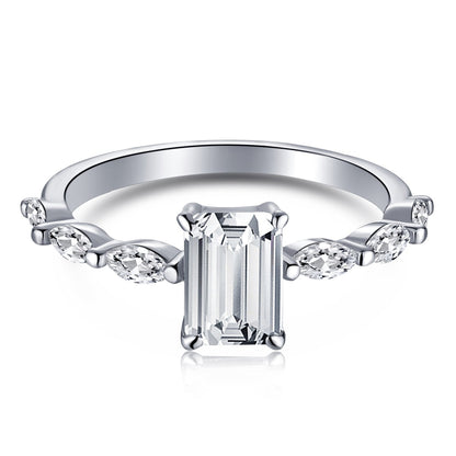 [Kincade Jewelery]1.0 Carat Dainty Resplendent Radiant Cut Daily Ring
