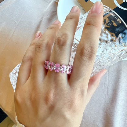 [Kincade Jewelery]Dainty Elongated Cushion Cut Tennis Ring