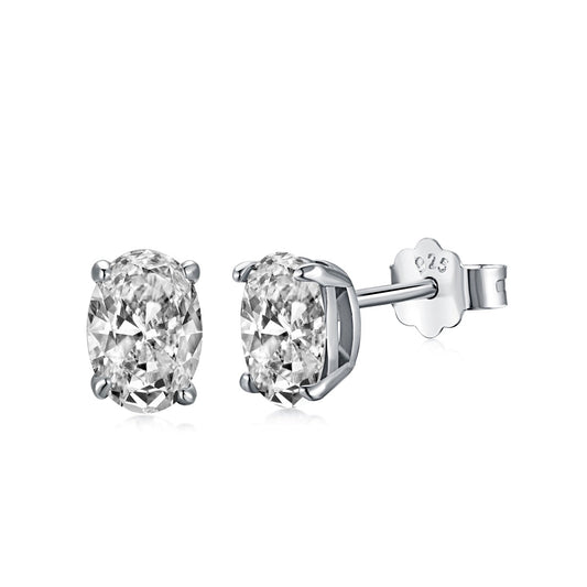 [Kincade Jewelery]Oval Classic Dignified Elegant Earrings