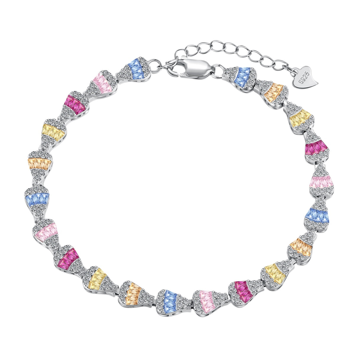 [Kincade Jewelery]Radiant Water Drop Shape Daily Bracelet