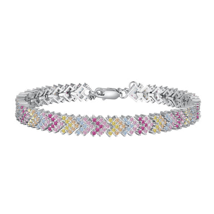 [Kincade Jewelery]Ornate Sparkling Round Cut Party Bracelet