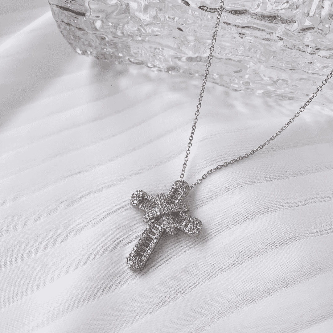 [Kincade Jewelery]Gypsophila With Dimonds Necklace