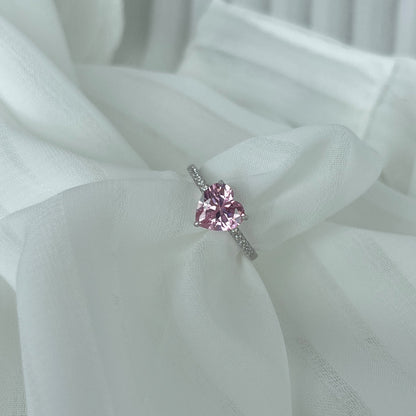 [Kincade Jewelery]2.0 Carat Dazzling Lustrous Heart Cut Lover Ring