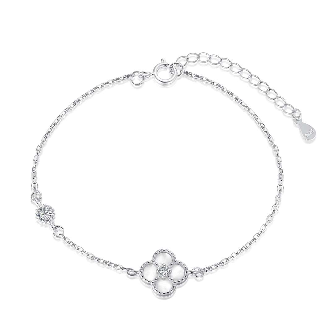 [Kincade Jewelrys]Delicate Four Leaf Clover Bracelet