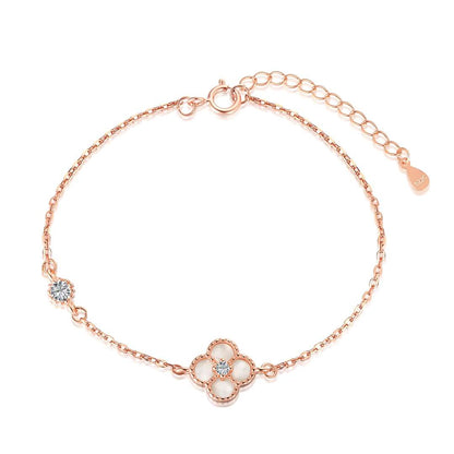 [Kincade Jewelrys]Delicate Four Leaf Clover Bracelet