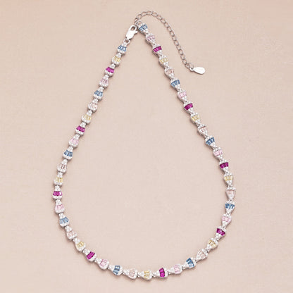 [Kincade Jewelery]Radiant Colorful Rainbow Necklace