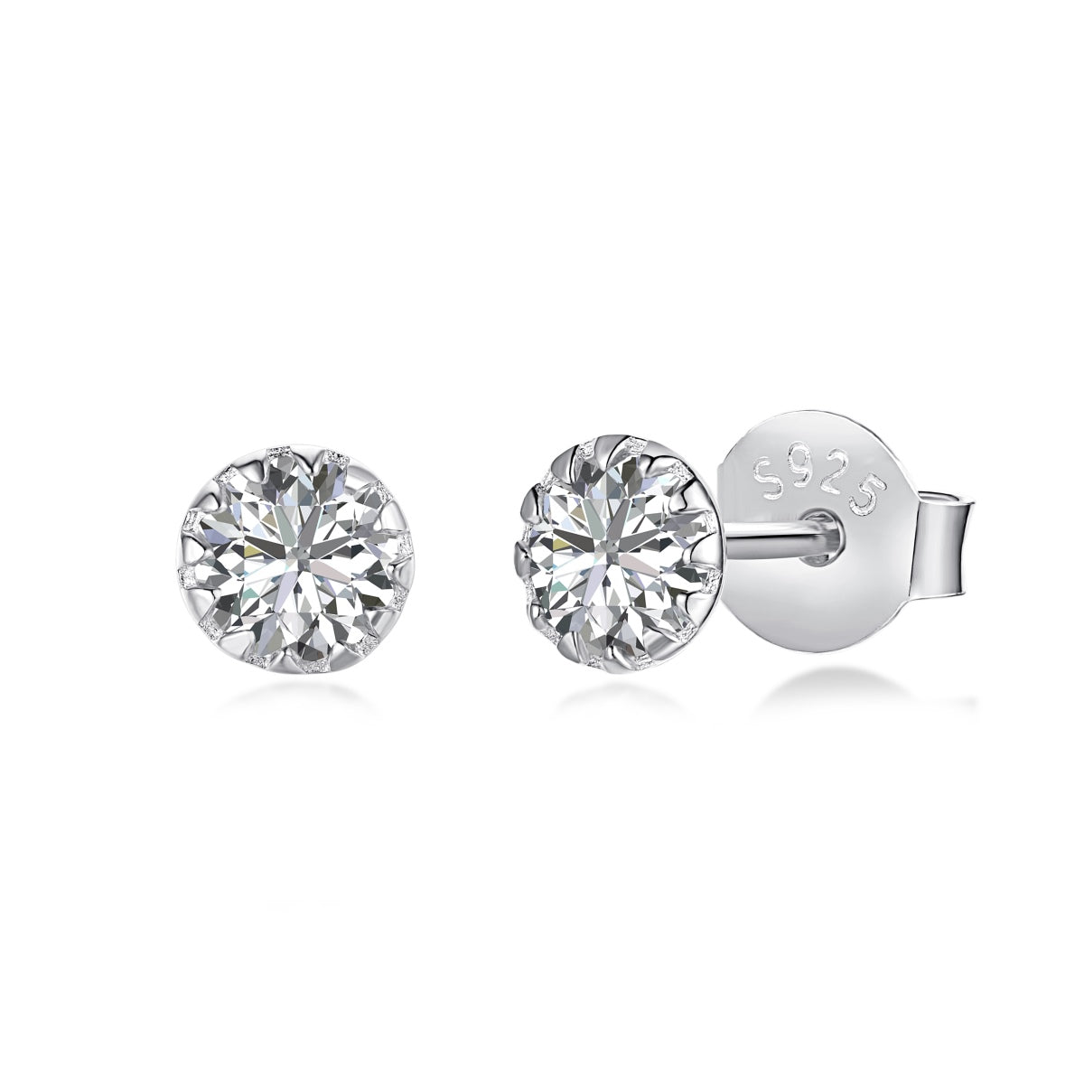 [Kincade Jewelery]Sparkling Colorful Round Shape Earrings