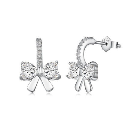 [Kincade Jewelery]Exquisite Earrings With Heart-Shaped Bow Design