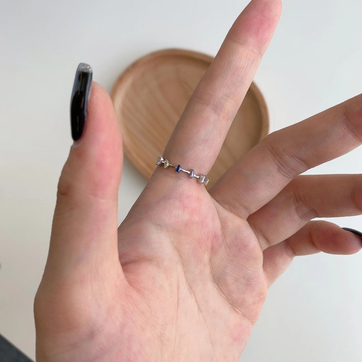 [Kincade Jewelery]Unique Trapezoid Cut Daily Ring