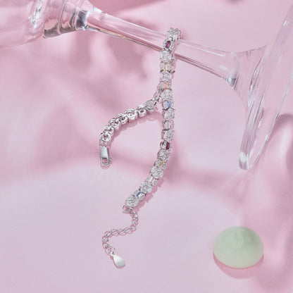 [Kincade Jewelery]Dazzling Radiant Multi Cut Daily Bracelet