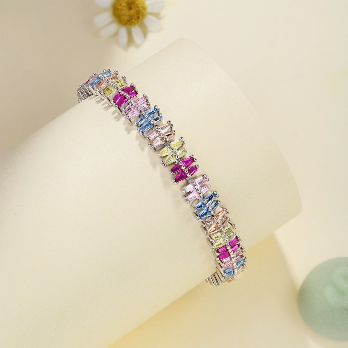 [Kincade Jewelery]Sparkling Exquisite Multi Cut Party Bracelet