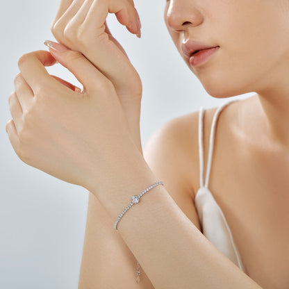 [Kincade Jewelery]0.75 Carat Exquisite Oval Cut Daily Bracelet