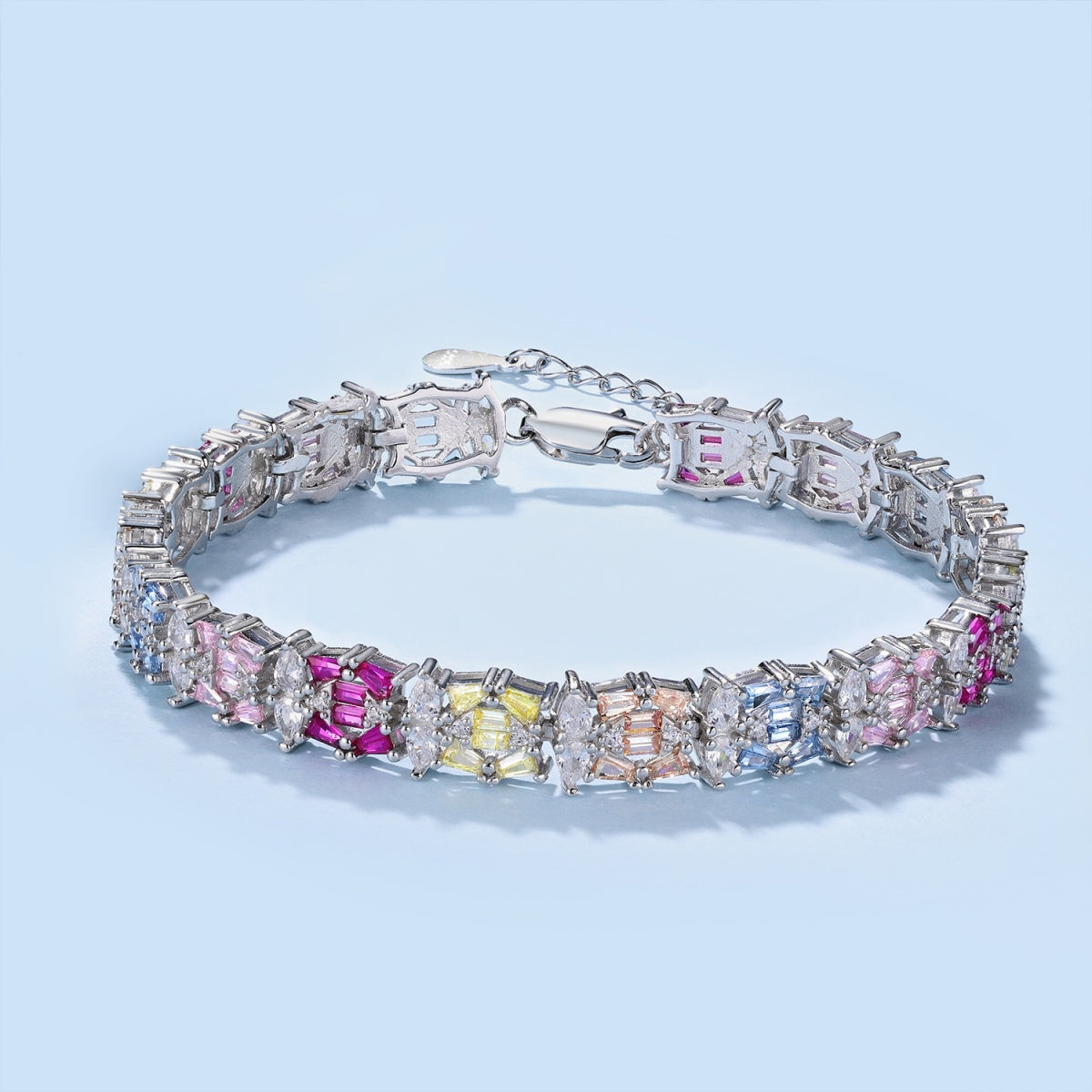 [Kincade Jewelery]Delicate Colorful Multi Cut Party Bracelet