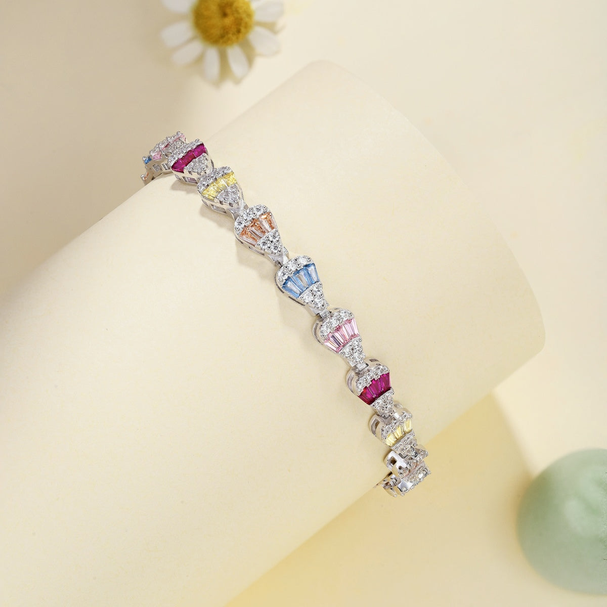 [Kincade Jewelery]Radiant Water Drop Shape Daily Bracelet