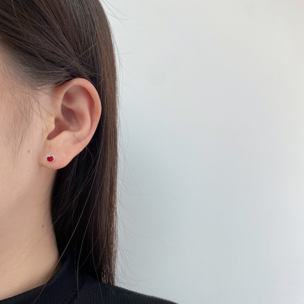 [Kincade Jewelery]Sparkling Colorful Round Shape Earrings