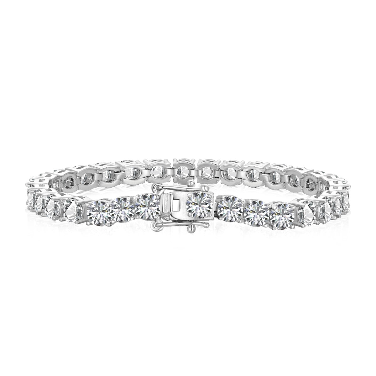 [Kincade Jewelery]Ornate Sparkling Round Cut Wedding Bracelet