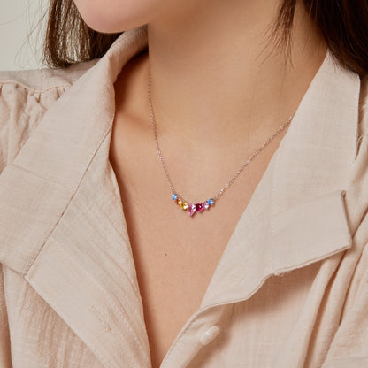 [Kincade Jewelery]Dainty Colorful Heart Necklace