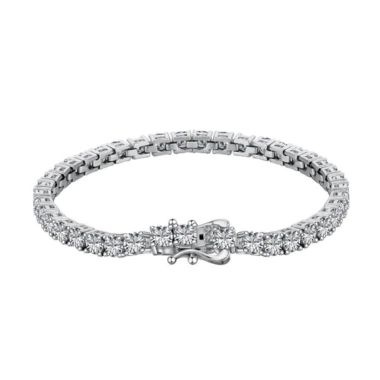 [Kincade Jewelery]Luxurious Ornate Round Cut Tennis Bracelet