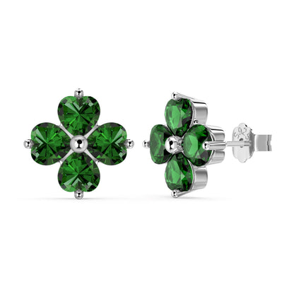 [Kincade Jewelrys]Four-Leaf Clover Ball Earrings