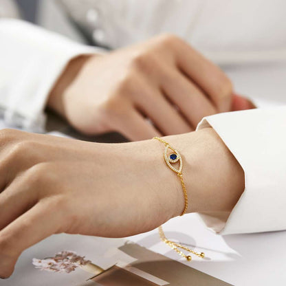 [Kincade Jewelery]Devil's Eye Hollow Design Bracelet