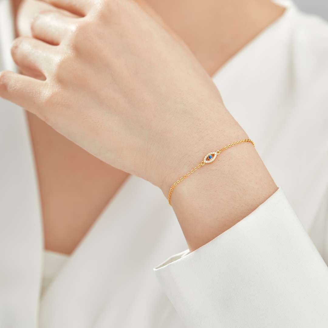 [Kincade Jewelery]Evil Eye Shape Necklace