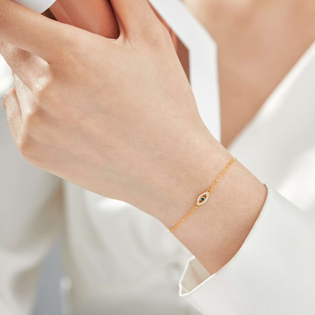 [Kincade Jewelery]Evil Eye Shape Necklace