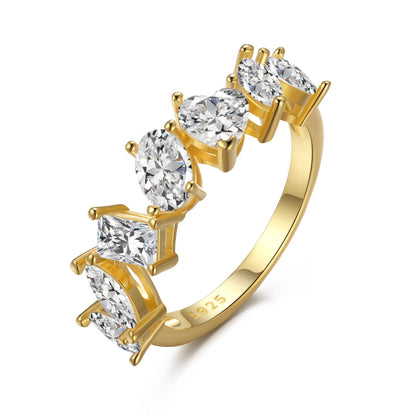 [Kincade Jewelery]Delicate Multi Cut Ring