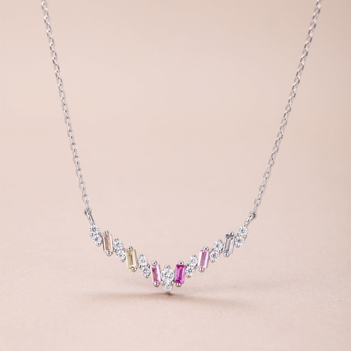 [Kincade Jewelery]Dazzling Rainbow Necklace