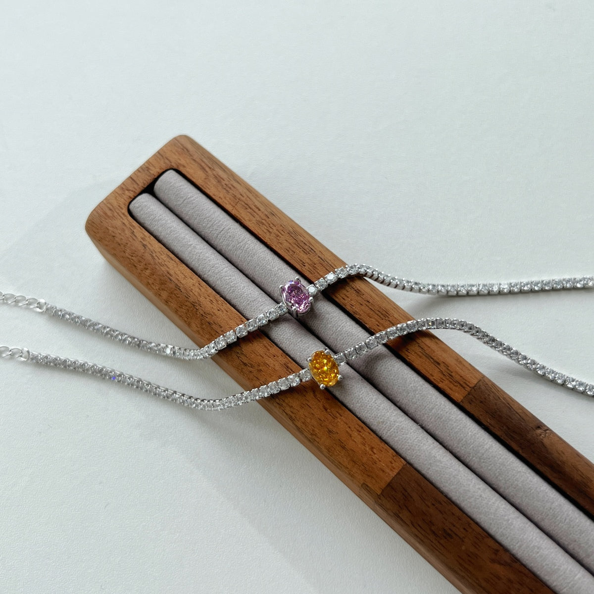 [Kincade Jewelery]0.75 Carat Exquisite Oval Cut Daily Bracelet