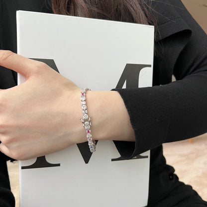 [Kincade Jewelery]Dazzling Radiant Multi Cut Daily Bracelet