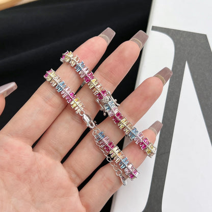 [Kincade Jewelery]Sparkling Exquisite Multi Cut Party Bracelet