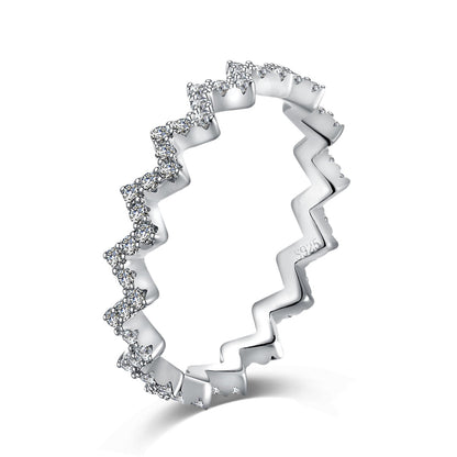 [Kincade Jewelery]Delicate Enchanting Wave Shape Daily Ring