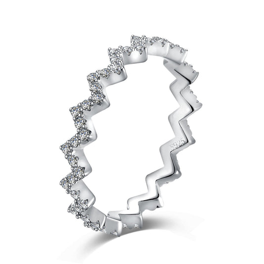 [Kincade Jewelery]Delicate Enchanting Wave Shape Daily Ring