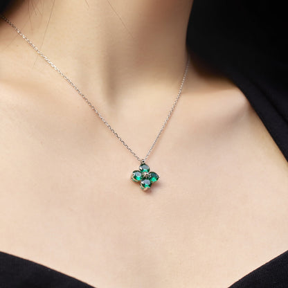 [Kincade Jewelrys]Four-Leaf Clover And Eight-Pointed Star Necklace