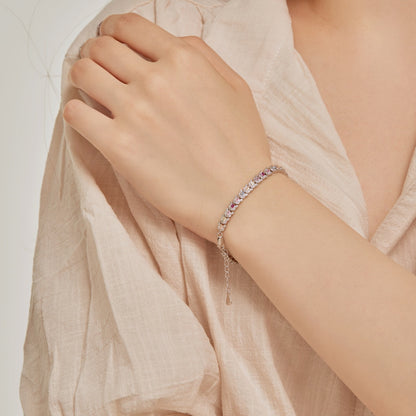 [Kincade Jewelery]Delicate Colorful Multi Cut Daily Bracelet