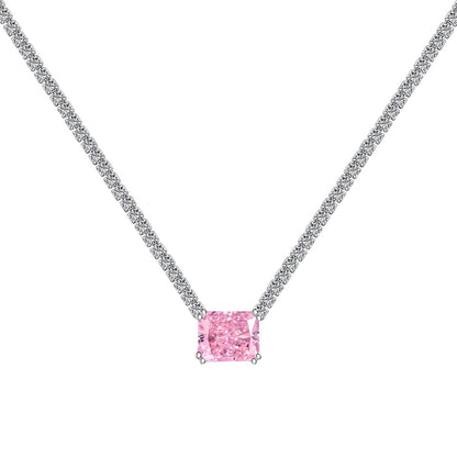 [Kincade Jewelery]4.0 Carat Elegant Radiant Cut Necklace