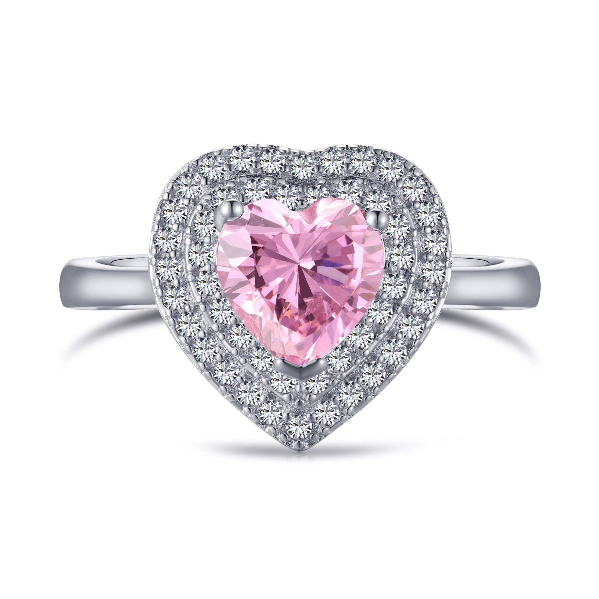 [Kincade Jewelery]Delicate Ebullient Heart Shape Wedding Ring