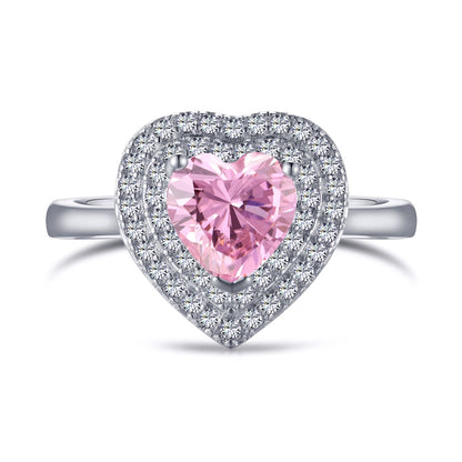 [Kincade Jewelery]Delicate Ebullient Heart Shape Wedding Ring