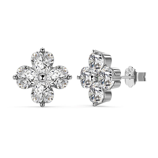 [Kincade Jewelrys]Four-Leaf Clover Ball Earrings