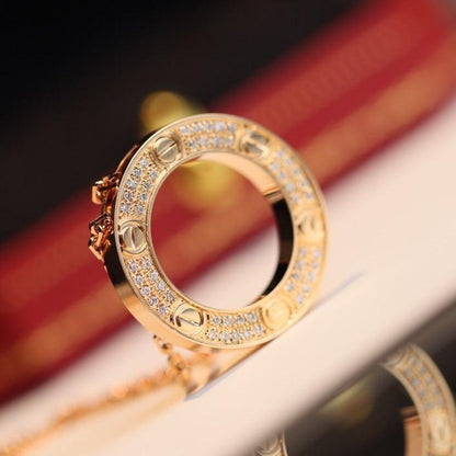 [Kincade Jewelery]LOVE NECKLACE ADJUSTABLE ROSE GOLD