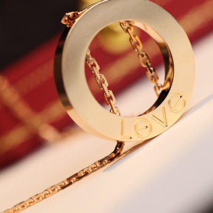 [Kincade Jewelery]LOVE NECKLACE ADJUSTABLE ROSE GOLD