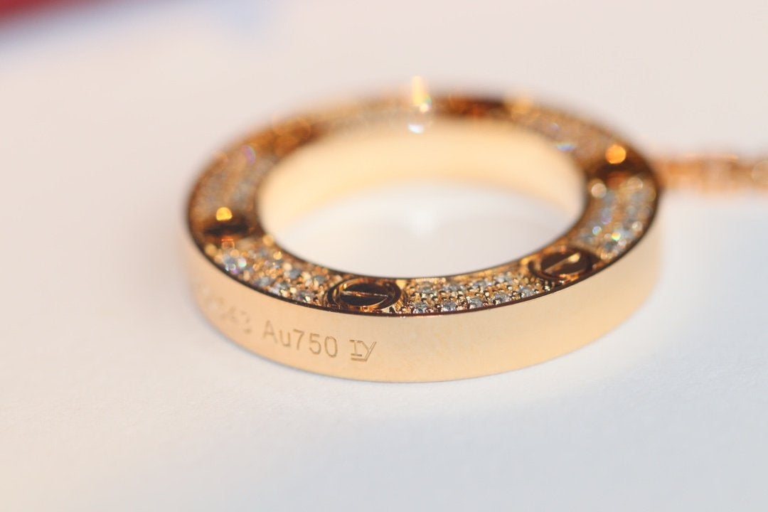 [Kincade Jewelery]LOVE NECKLACE ADJUSTABLE ROSE GOLD