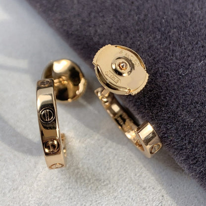 [Kincade Jewelery]LOVE EARRINGS 2.65MM PINK GOLD