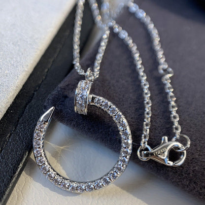 [Kincade Jewelery]JUSTE NECKLACE SILVER DIAMONDS