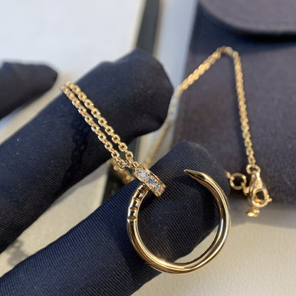 [Kincade Jewelery]JUSTE NECKLACE PINK GOLD DIAMONDS